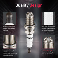 BDFHYK iridium spark plug durability for longer service life.