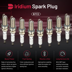 BDFHYK iridium spark plug installed on an engine bay for quick starts.