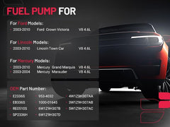 OE-replacement numbers image showing interchange options for the pump