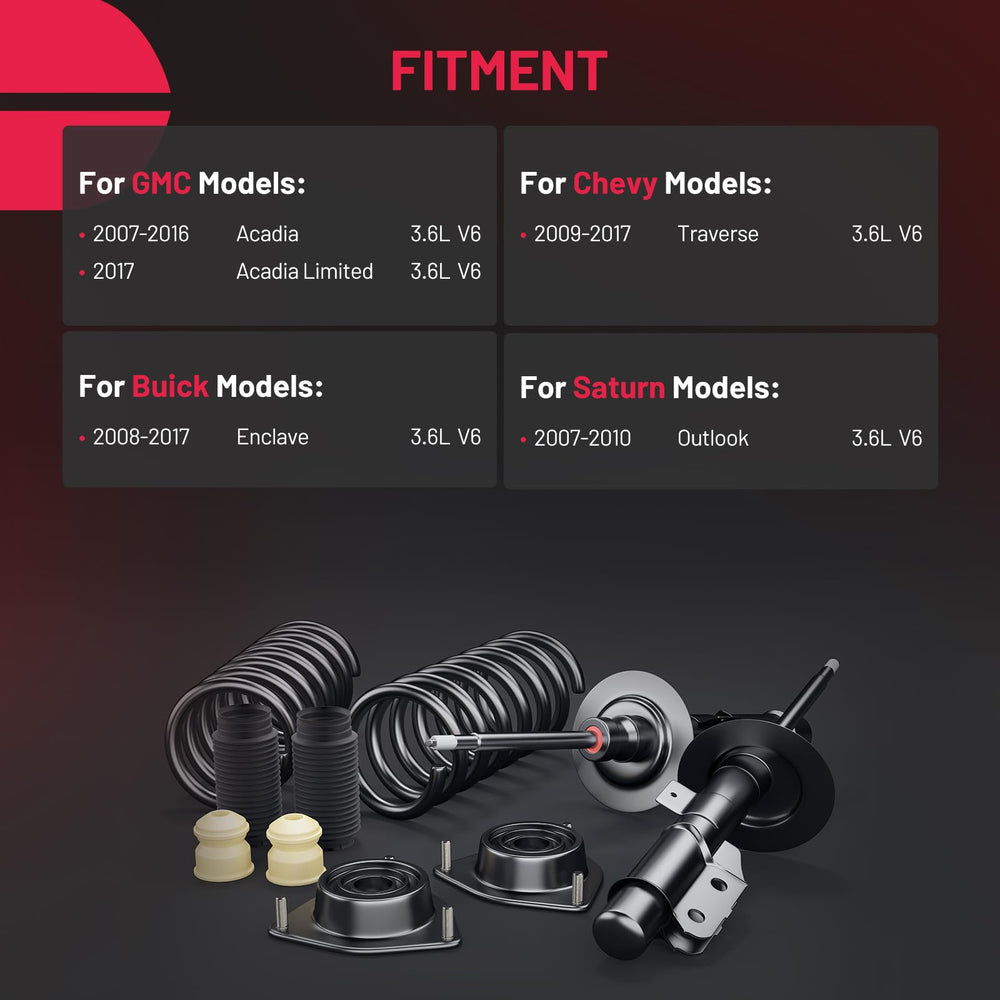 BDFHYK Buick Enclave rear shocks for smoother highway cruising.