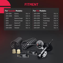 BDFHYK rear shock absorbers for Veloster 2012-2015 reduce cabin vibration