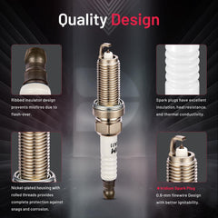 BDFHYK center electrode iridium detail indicates durable ignition performance