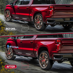 BDFHYK two-spacer kit helps achieve balanced front height.