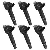 BDFHYK UF487 ignition coil front view showing durable heat-resistant design for Lexus and Toyota engines.