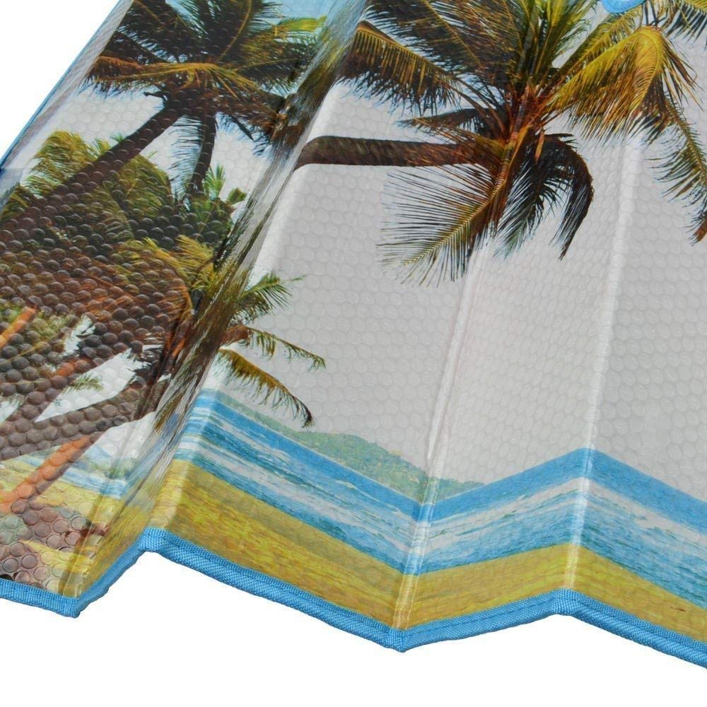 BDK accordion-folding car window shade for fast shade and easy storage.