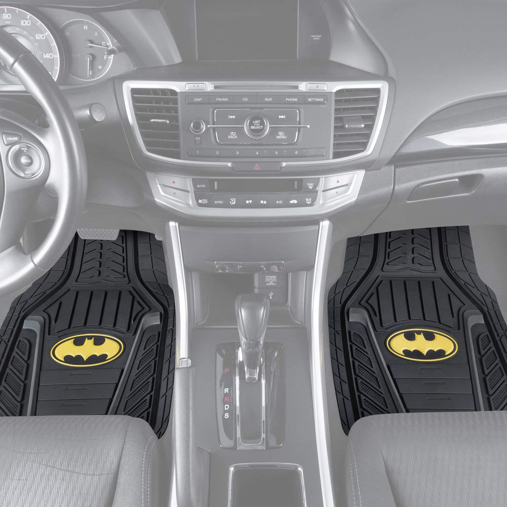 BDK Armored Batman mat with no-slip backing ensures stay-put performance