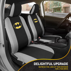 BDK Batman logos on seat covers brighten interior theme and vibe