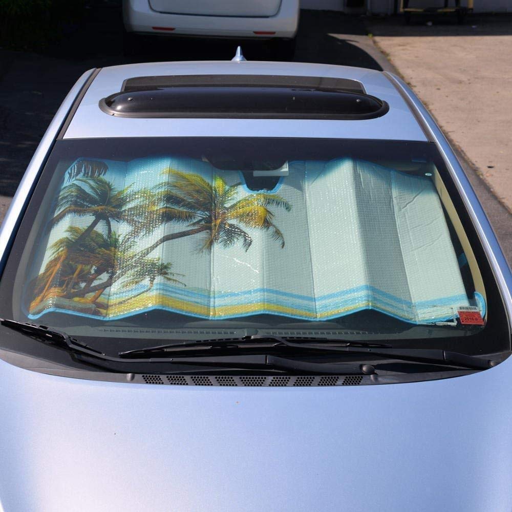 BDK interior cooling shade helps lower cabin temperature on hot days.