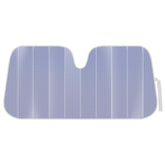 BDK Lavender Shine windshield sunshade in folding accordion design reduces interior heat and blocks UV rays