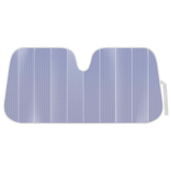 BDK Lavender Shine windshield sunshade in folding accordion design reduces interior heat and blocks UV rays