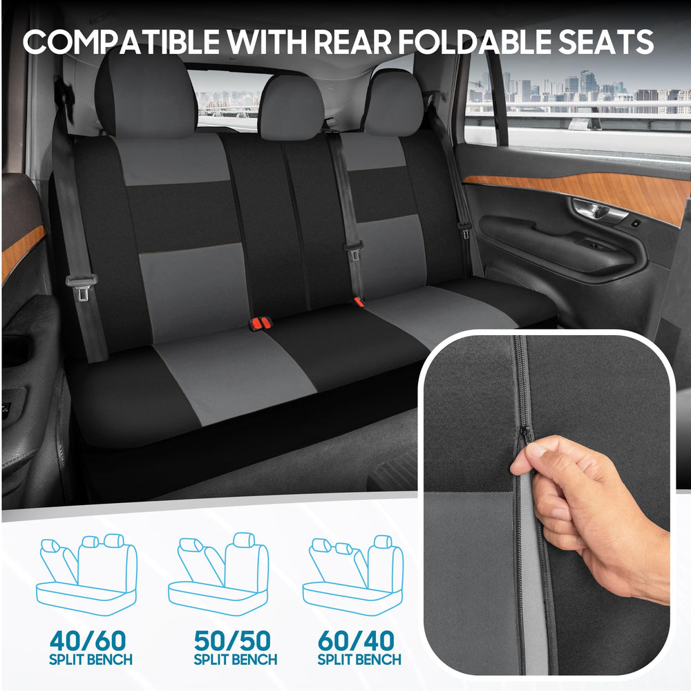 BDK PolyPro detailed stitching highlights the two-tone design for a modern car interior.