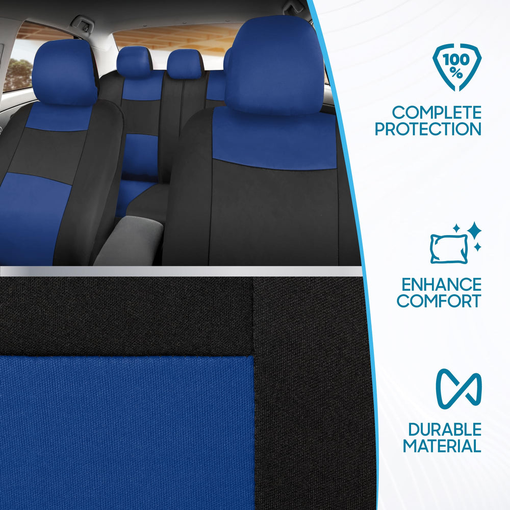 BDK PolyPro durable materials blue on black resist spills and dirt.