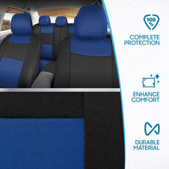 BDK PolyPro durable materials blue on black resist spills and dirt.