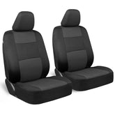 BDK PolyPro front seat cover close-up stitching highlights durable protection.
