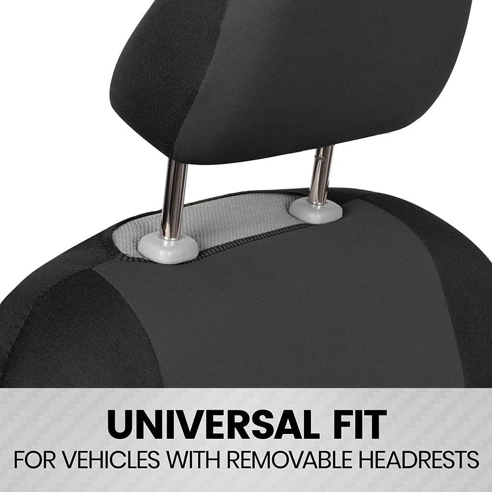 BDK PolyPro front seat cover with straps and backing enables quick, tool-free installation.