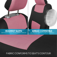 BDK PolyPro pink on black daily wear protection in vehicle interior.