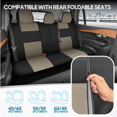 BDK PolyPro two-tone design with detailed stitching enhances cabin aesthetics.