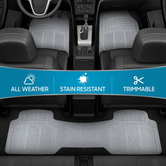 BDK ProLiner anti-slip-bottom mats prevent shifting on carpet.
