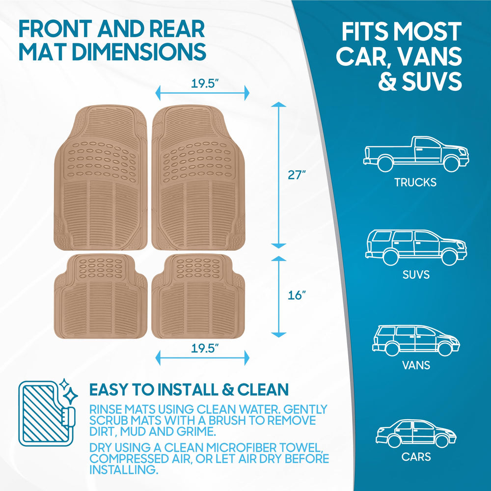BDK ProLiner easy-clean surface rinses clean after messy trips.