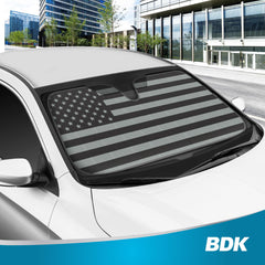 BDK USA windshield cover closeup edges for snug fit and edge durability.