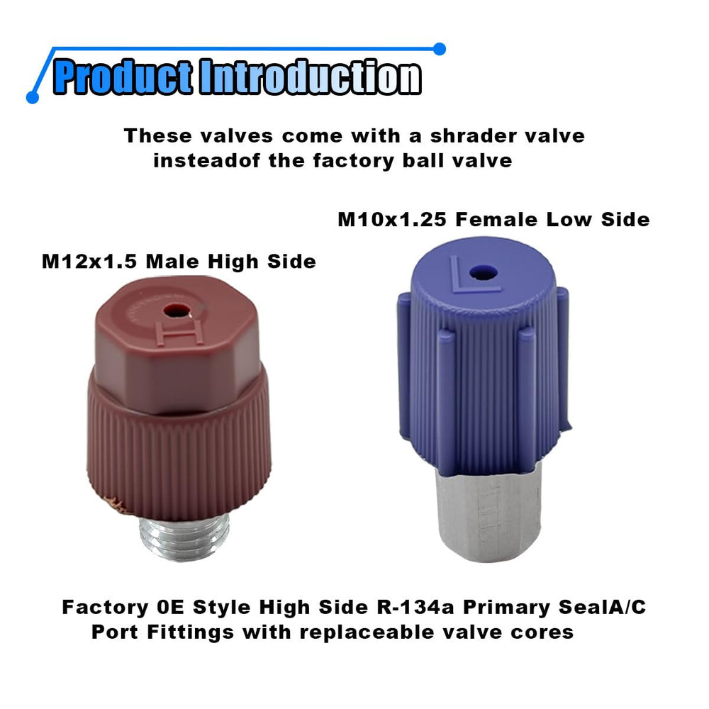 BDZMC low-pressure valve ready for leak-free A/C port servicing