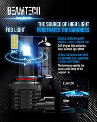 BeamTech 6500K white fog lamp offering crisp visibility
