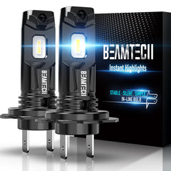 BeamTech H7 fog light 6500K delivers bright white illumination for clear night driving.