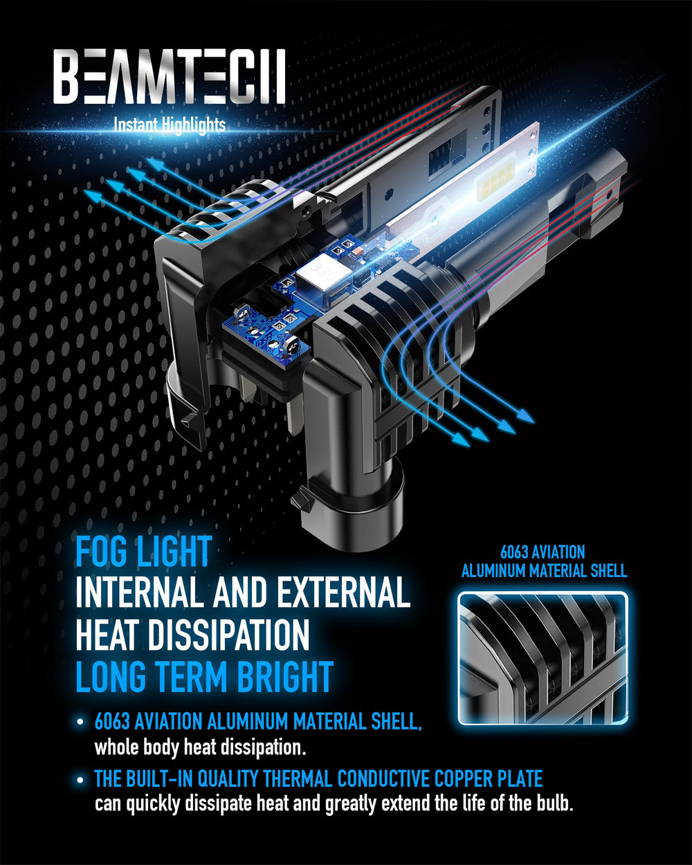 BeamTech fog lamp provides quiet, stable operation