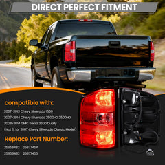 BeamTrack tail light assembly right passenger-side with harness for Silverado