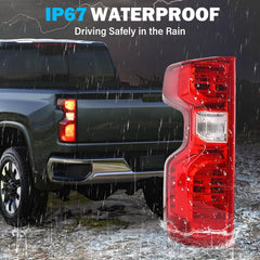 BeamTrack weatherproof housing withstands rain and snow for reliable nighttime visibility