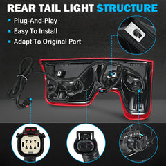 BeamTrack tail light at night demonstrates bright brake and running signals