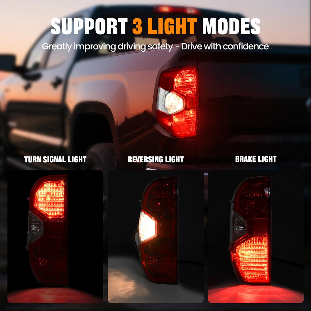 BeamTrack left taillight housing with bulbs included for quick upgrade