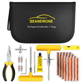 Beanewone tire repair kit case with zipper keeps all components organized for emergencies