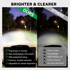 Bearolne 6000-6500K white light for clear trail illumination.