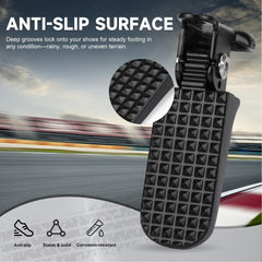 Bearolne aluminum pedals closeup highlighting durable material and rugged finish
