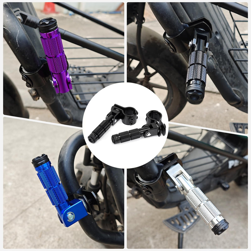 BEAROLNE M8 foot pegs black finish stays sleek and durable