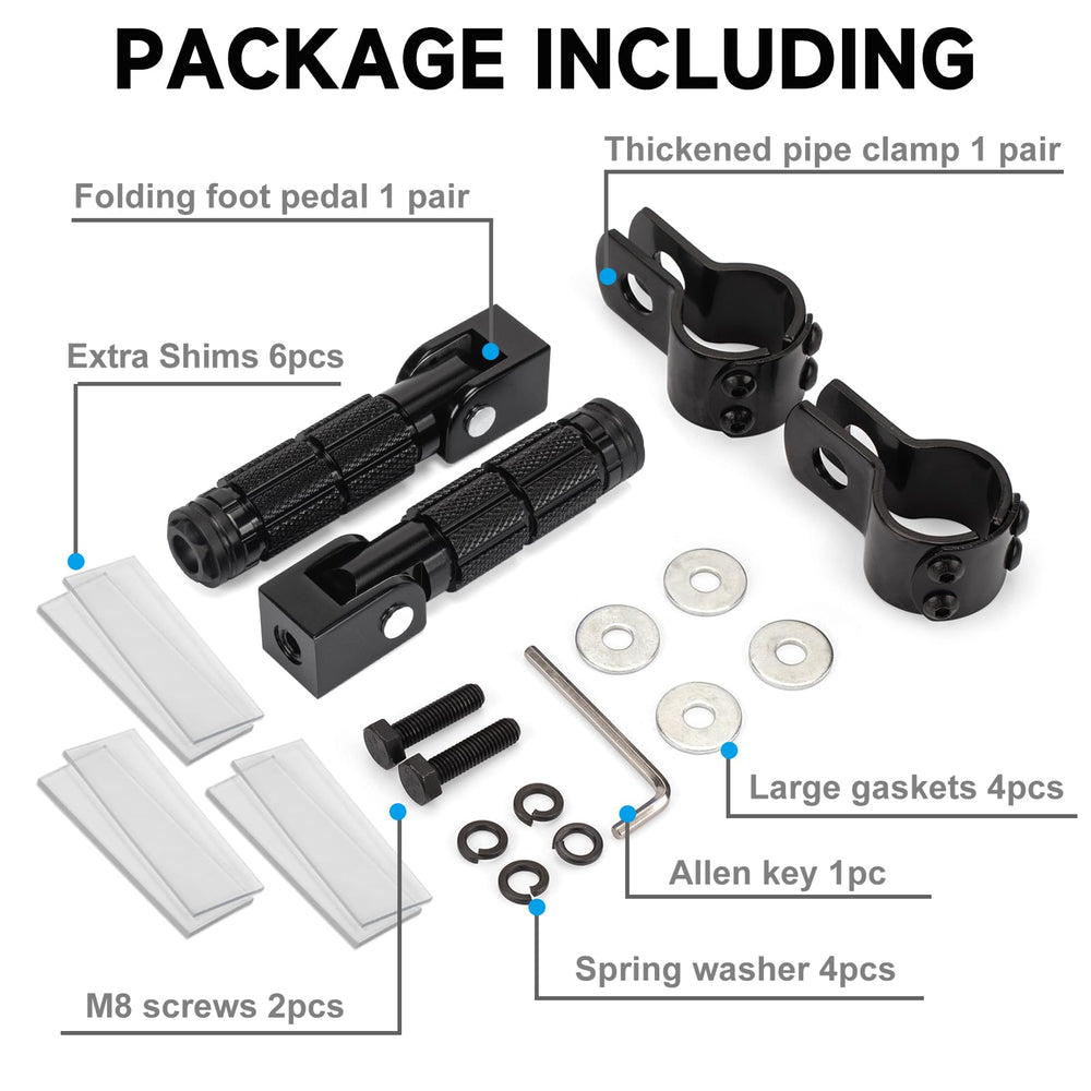 BEAROLNE M8 foot pegs compatibility with multiple brands increases versatility