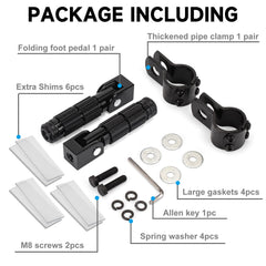 BEAROLNE M8 foot pegs compatibility with multiple brands increases versatility
