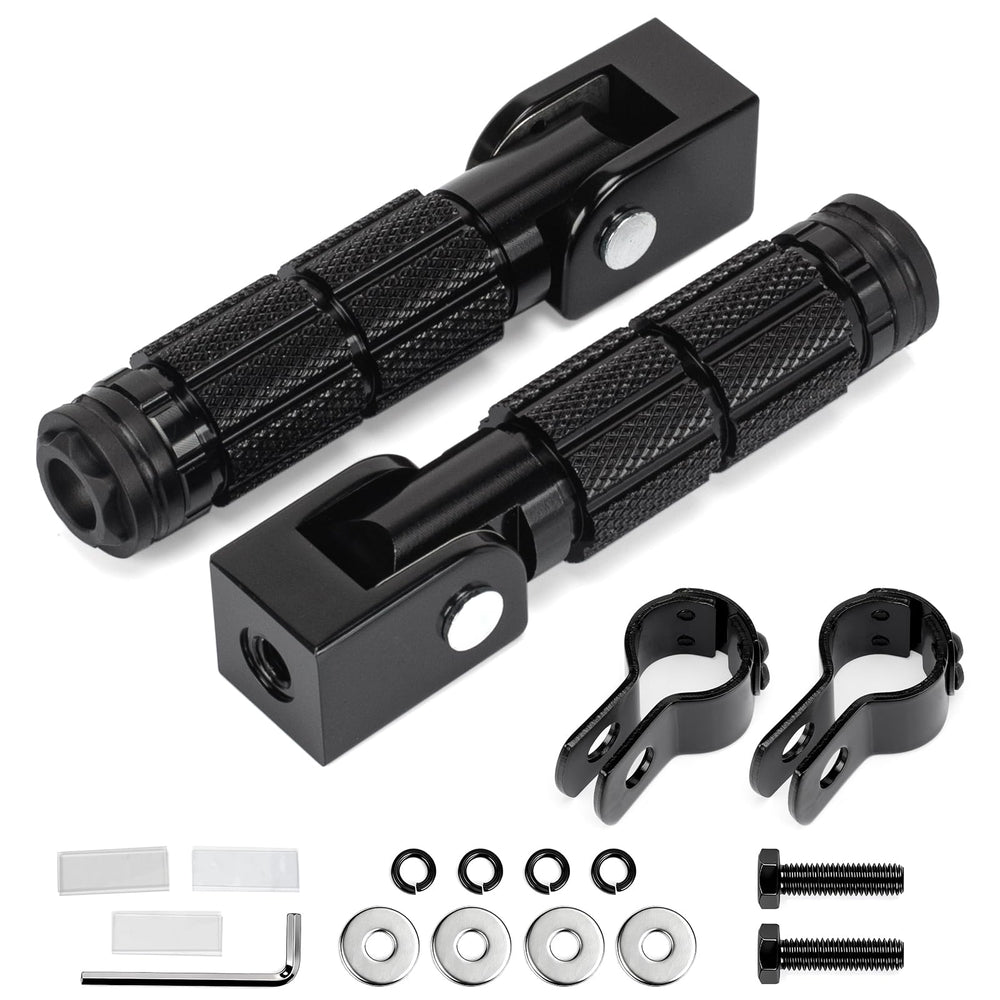BEAROLNE M8 foot pegs wide-fitment showcase universal mounting and enhanced grip