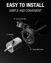 BeasTrek flush-mount installation offers quick, tool-free setup for outdoor use.