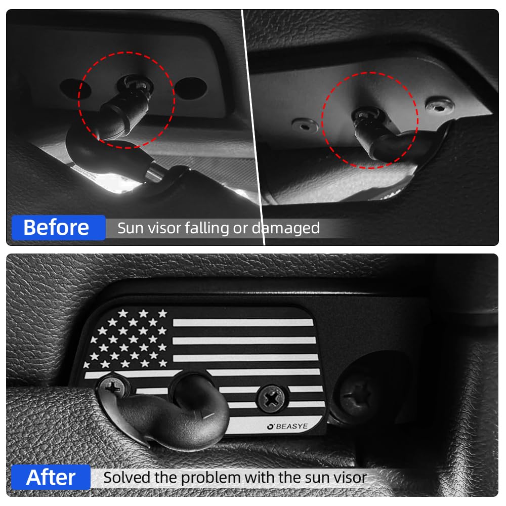 BEASYE sun visor clips and screws package ready for upgrade