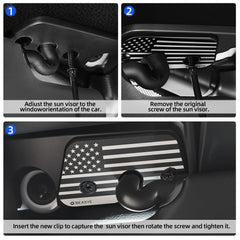 BEASYE sun visor clip upgrade fitting Wrangler JK 2018 model
