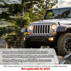 BEASYE sun visor upgrade fitting Wrangler JL 2018-2023 and Gladiator