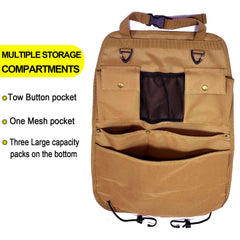 BEATUNEE dispenser pocket keeps trash bags organized while driving