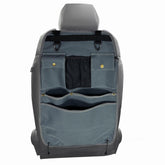 BEATUNEE car seat back organizer with multiple pockets keeps essentials within reach during road trips.