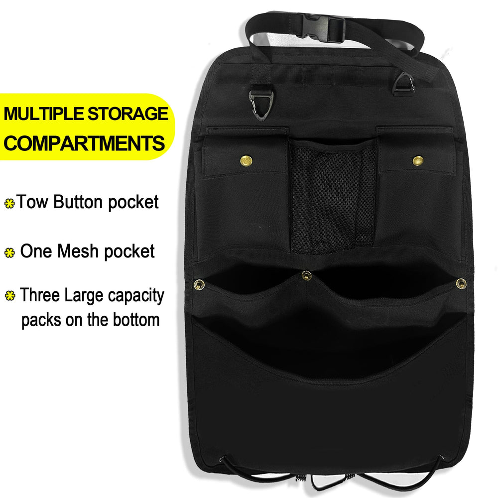 Beatunee tall bag dispenser keeps trash bags handy during road trips