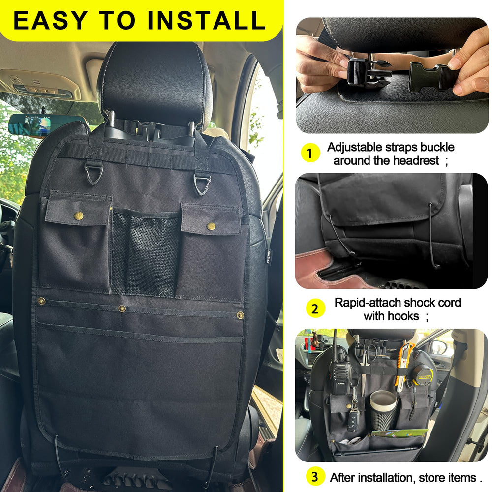 Beatunee top pockets organize cords and small items quickly