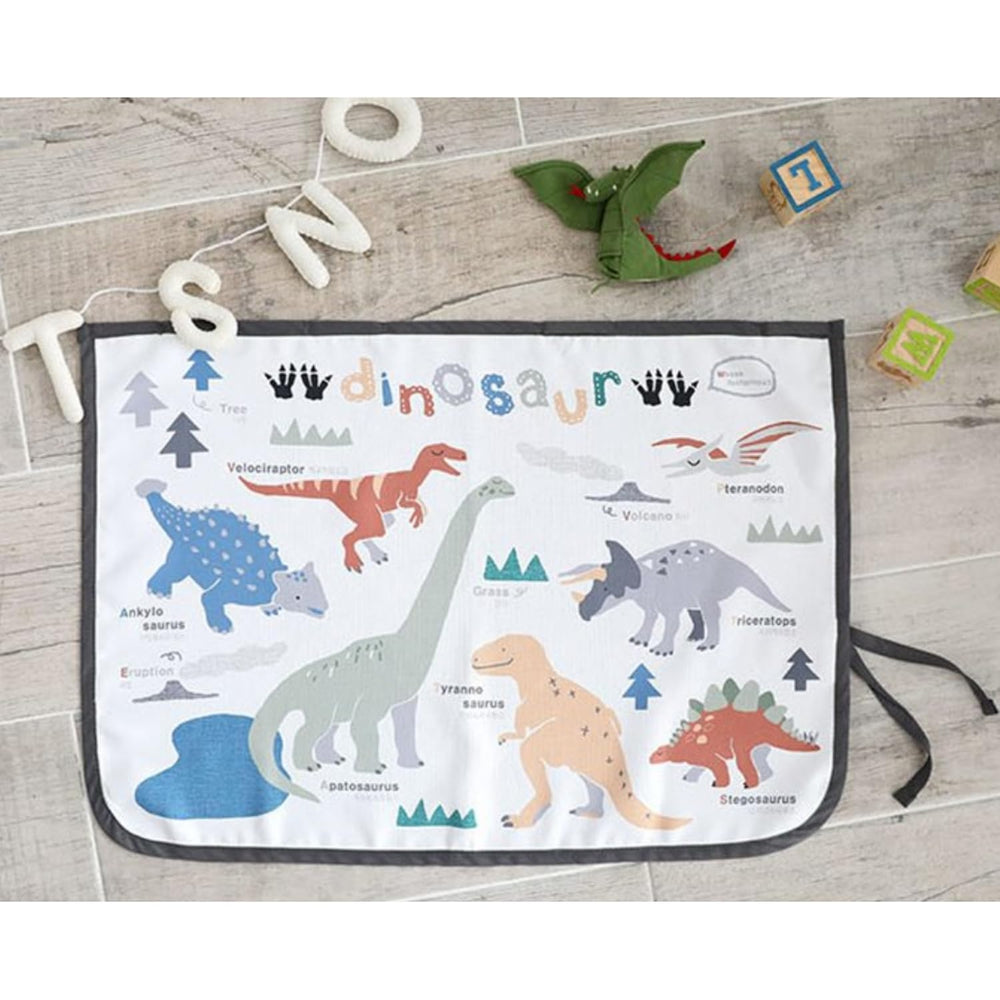 Bebedeco dinosaur sunshade highlights compatibility with steel-frame windows.