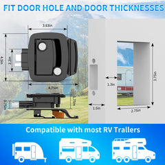 BEBOBLY IPX3 waterproof door lock withstands rain exposure.