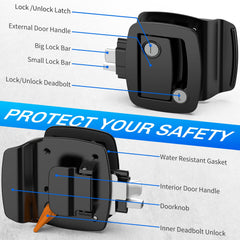 BEBOBLY RV lock includes 4 metal keys for reliable access.